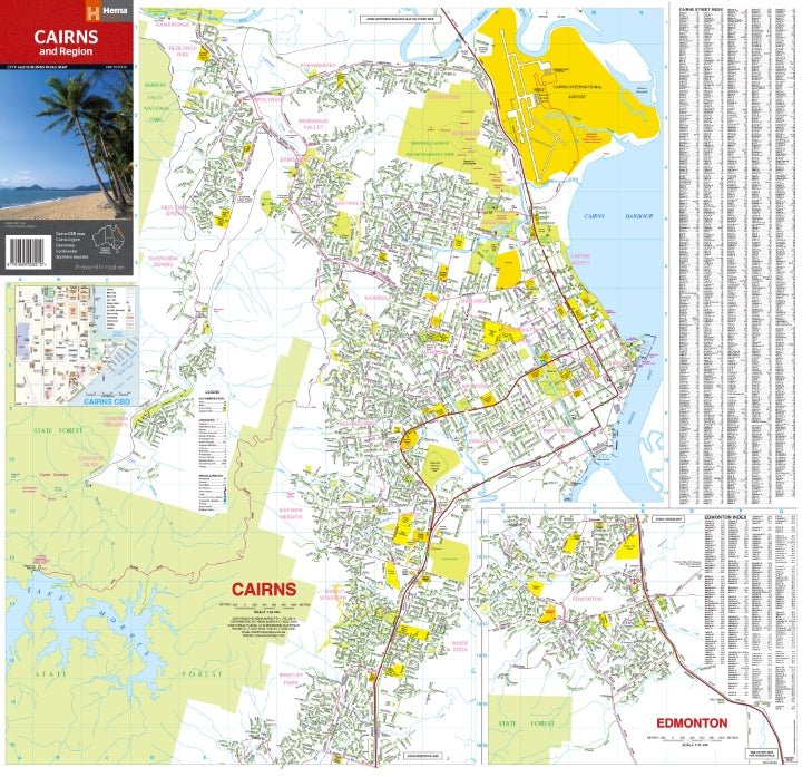 Cairns & Region Map - 07. City Maps - Hema Maps Online Shop