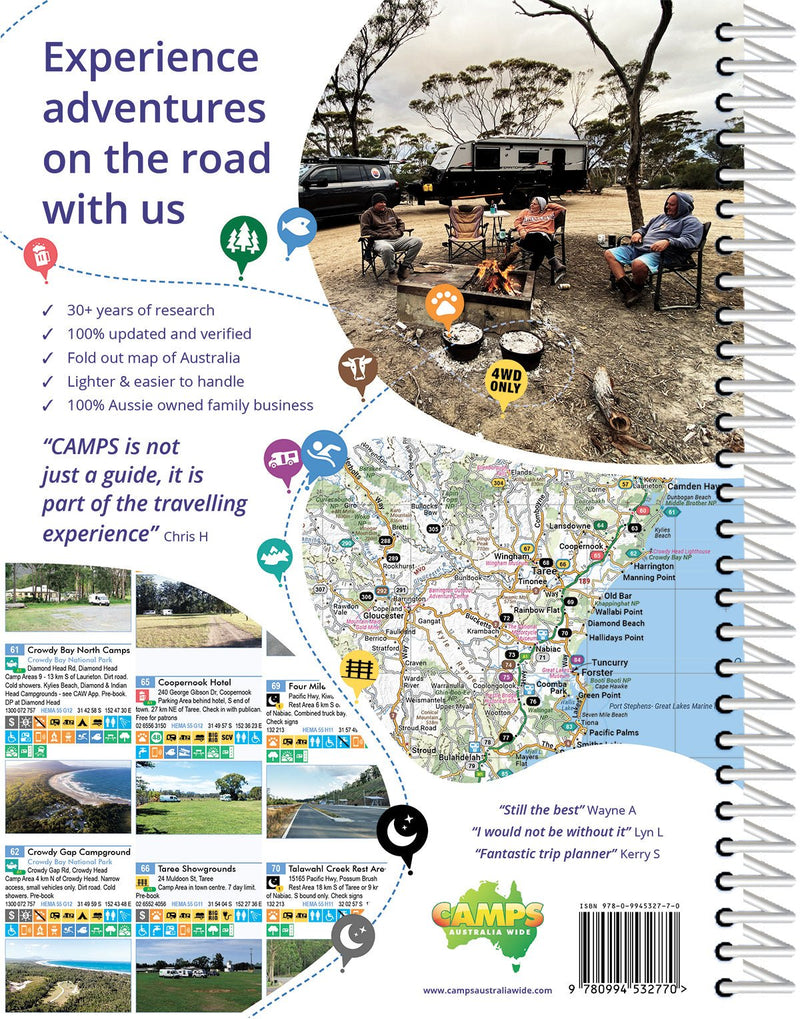 Camps 12 Easy to Read, Campsite photos and larger maps (B4) - 03. Other Guidebooks - Hema Maps Online Shop