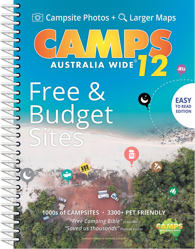 Camps 12 Easy to Read, Campsite photos and larger maps (B4) - 03. Other Guidebooks - Hema Maps Online Shop