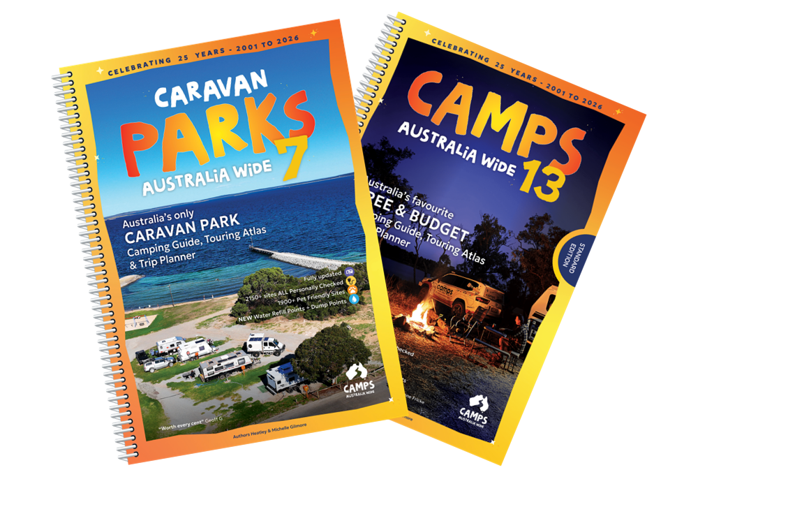 Camps 13 (A4) and Caravan Parks 7 Bundle + FREE MAP - 04. Bundles & Packs - Hema Maps Online Shop