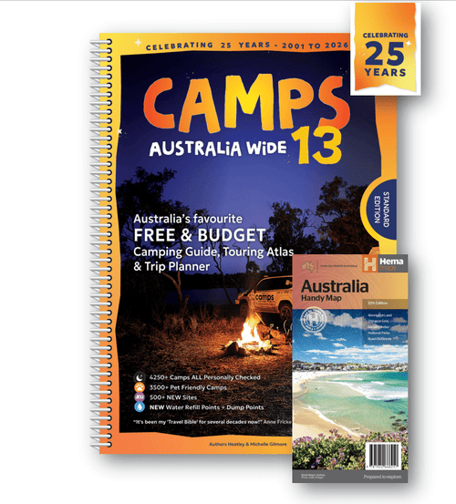 Camps Australia - 13th Edition plus free Australia Handy Map - 04. Bundles & Packs - Hema Maps Online Shop