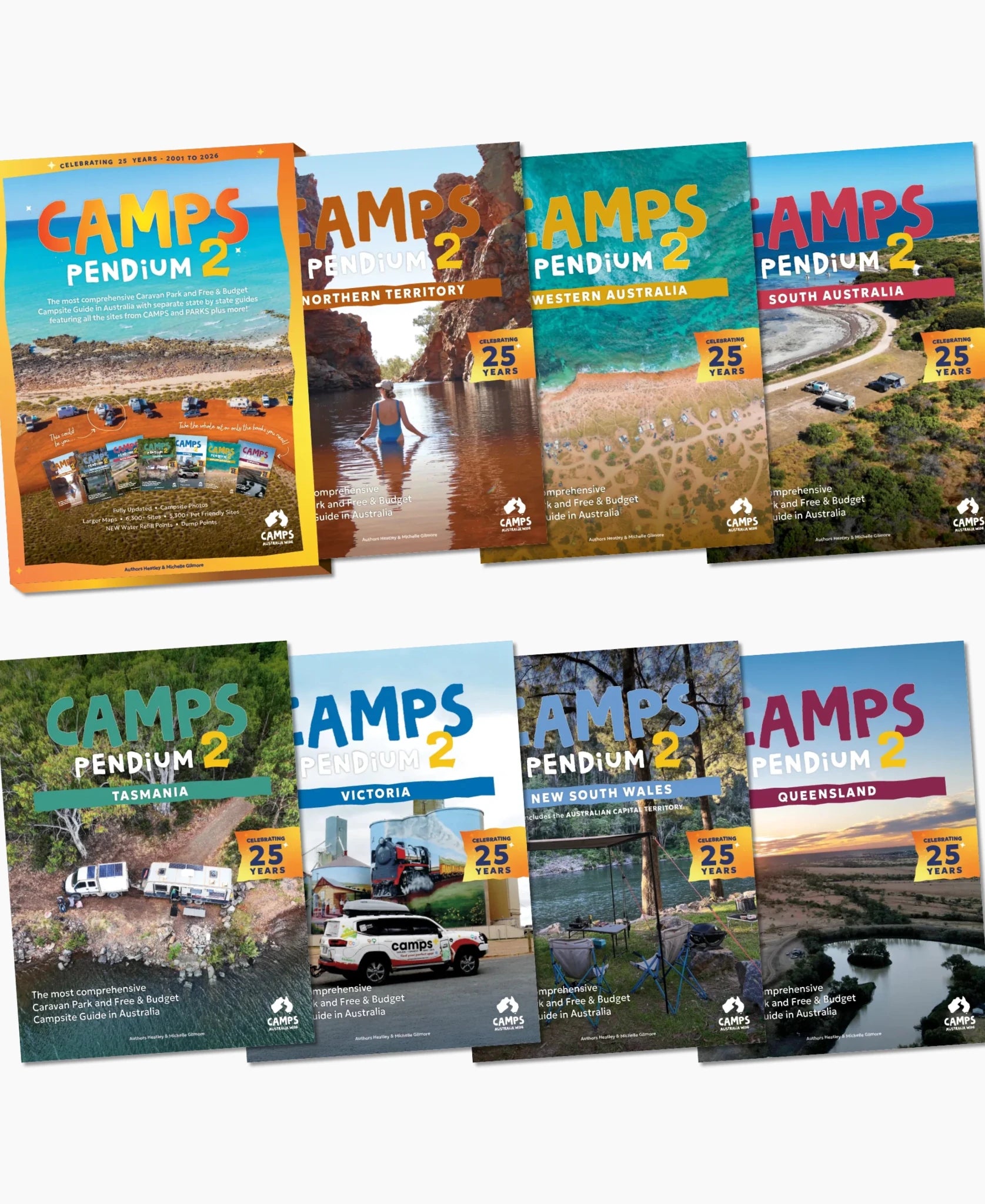 CAMPS Pendium 2: Boxed Set of 7 State Guides - 03. Other Guidebooks - Hema Maps