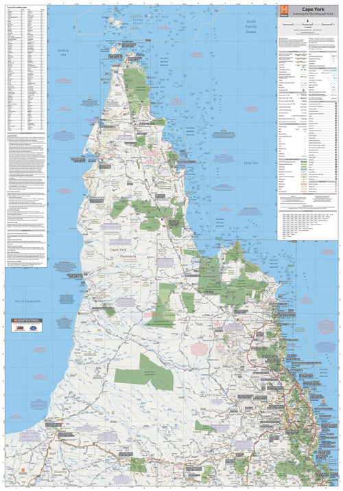 Cape York Wall Map - 09. Australian Wall Maps - Hema Maps Online Shop