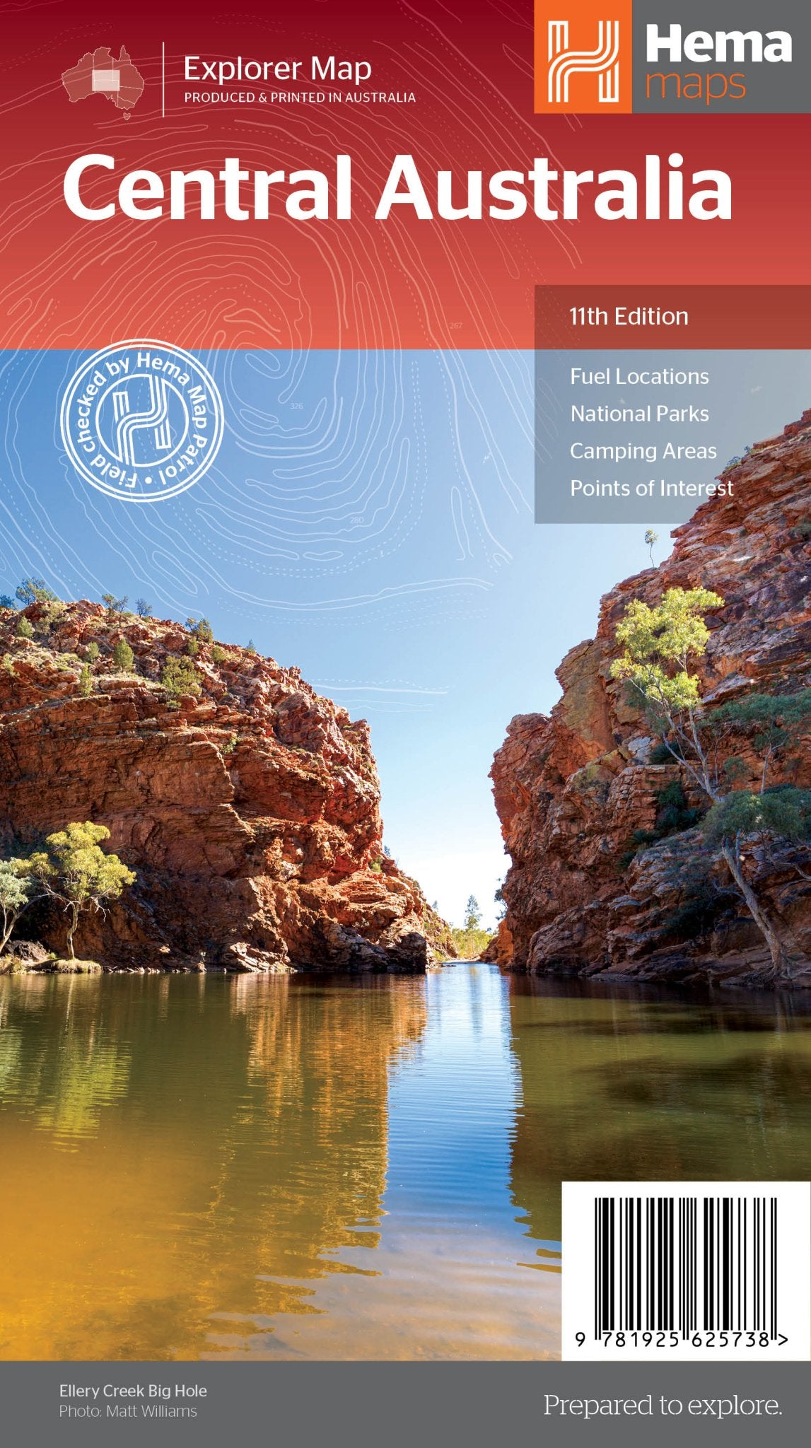 Central Australia Map - 05. Regional Maps - Hema Maps