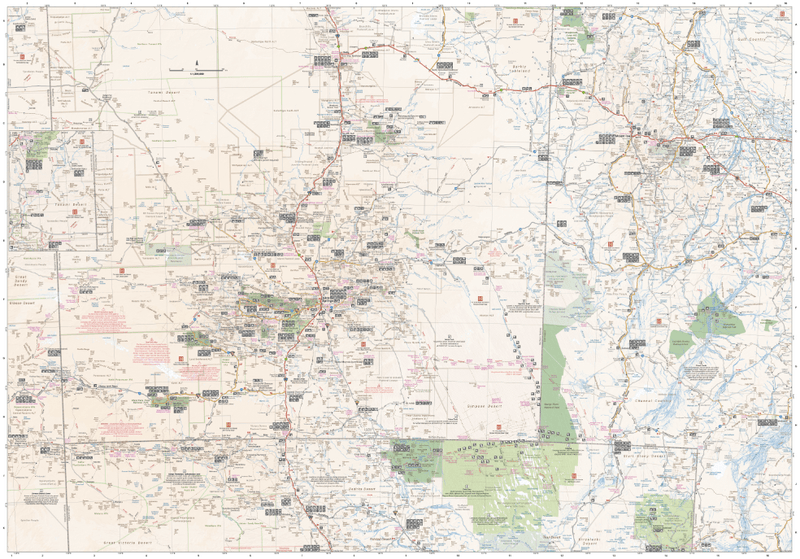 Central Australia Map - 05. Regional Maps - Hema Maps Online Shop