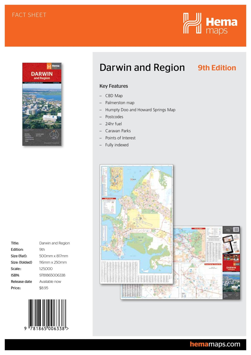 Darwin Area Code Darwin & Region Map
