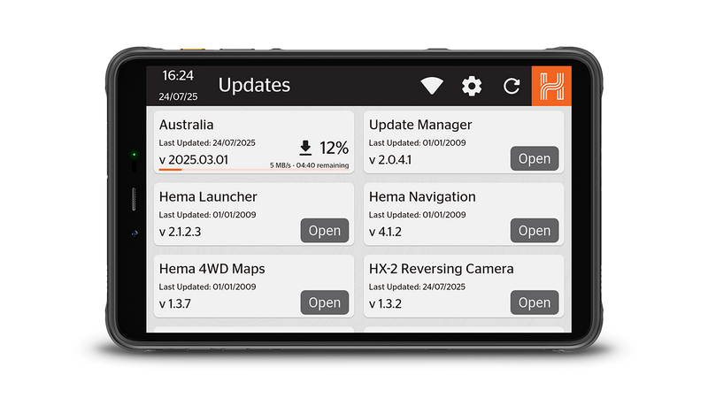 HX-Z8 Alpine 8-Inch XL Rugged Portable Smart Navigator Including Hema Nav