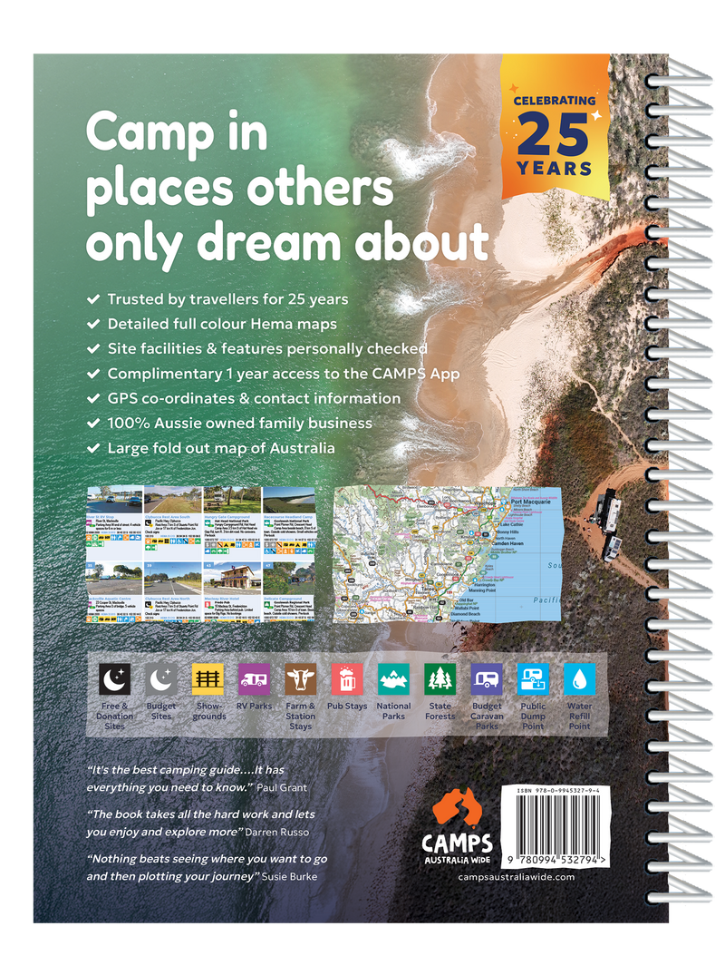 Camps 13 Easy to Read, Campsite photos and larger maps (B4)