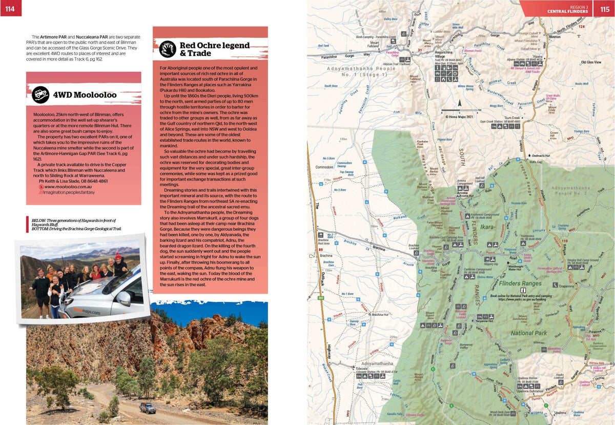Attractions In Flinders Ranges Map.pdf Flinders Ranges Atlas & Guide