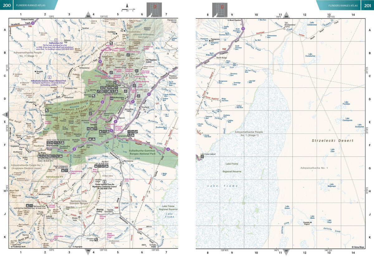 Topographic Maps Flinders Ranges Flinders Ranges Atlas & Guide