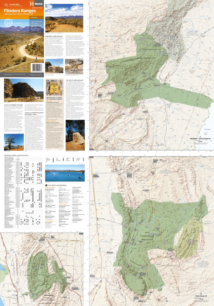 Flinders Ranges Map - 05. Regional Maps - Hema Maps Online Shop