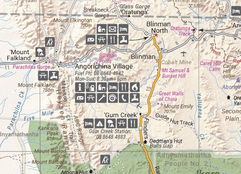 Flinders Ranges Wall Map - 09. Australian Wall Maps - Hema Maps Online Shop