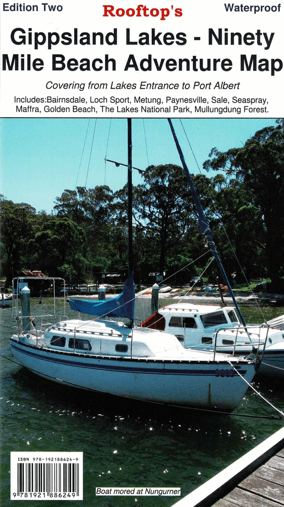 Gippsland Lakes - Ninety Mile Beach Map - 13. Other Maps - Hema Maps Online Shop