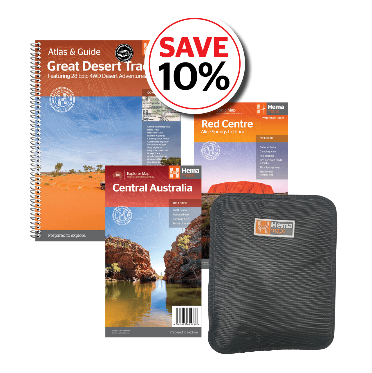 Great Desert Tracks Adventure Pack - 04. Bundles & Packs - Hema Maps Online Shop