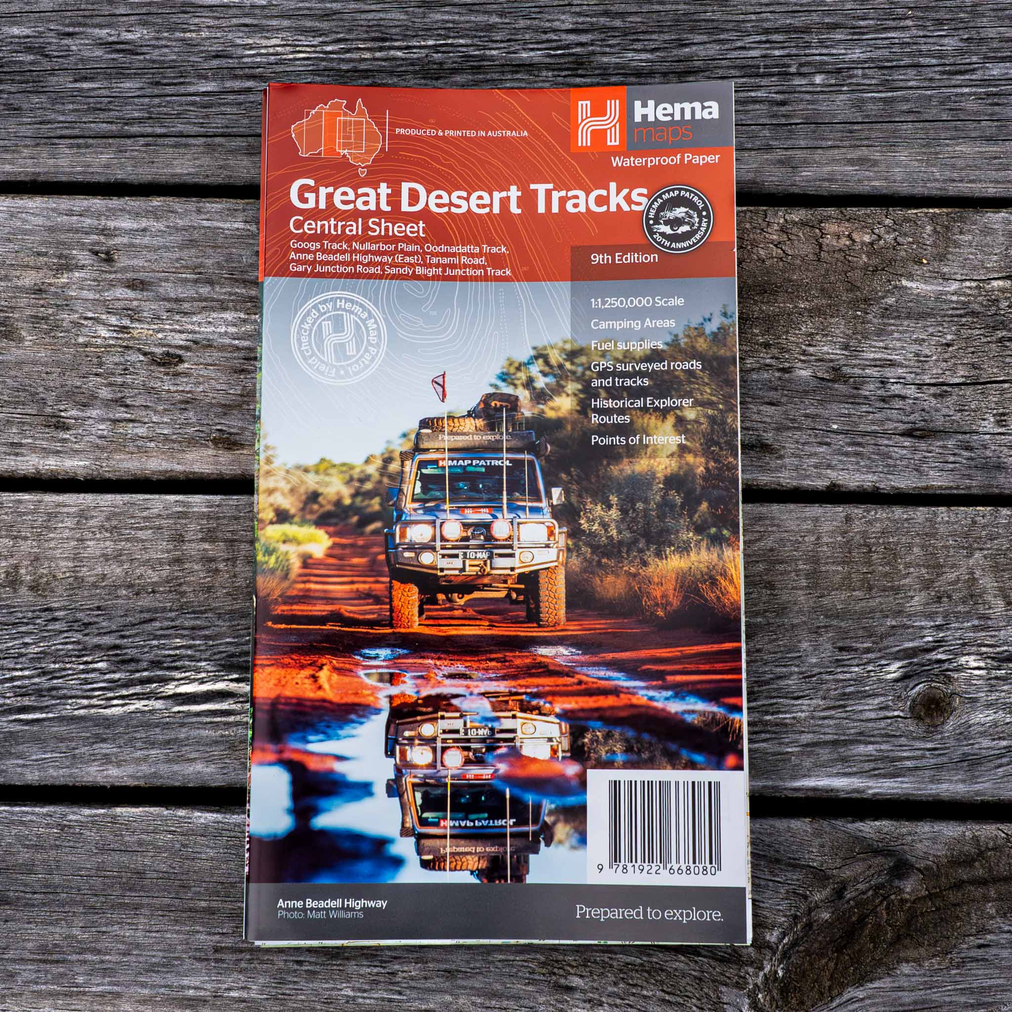 Great Desert Tracks Central Sheet - 05. Regional Maps - Hema Maps