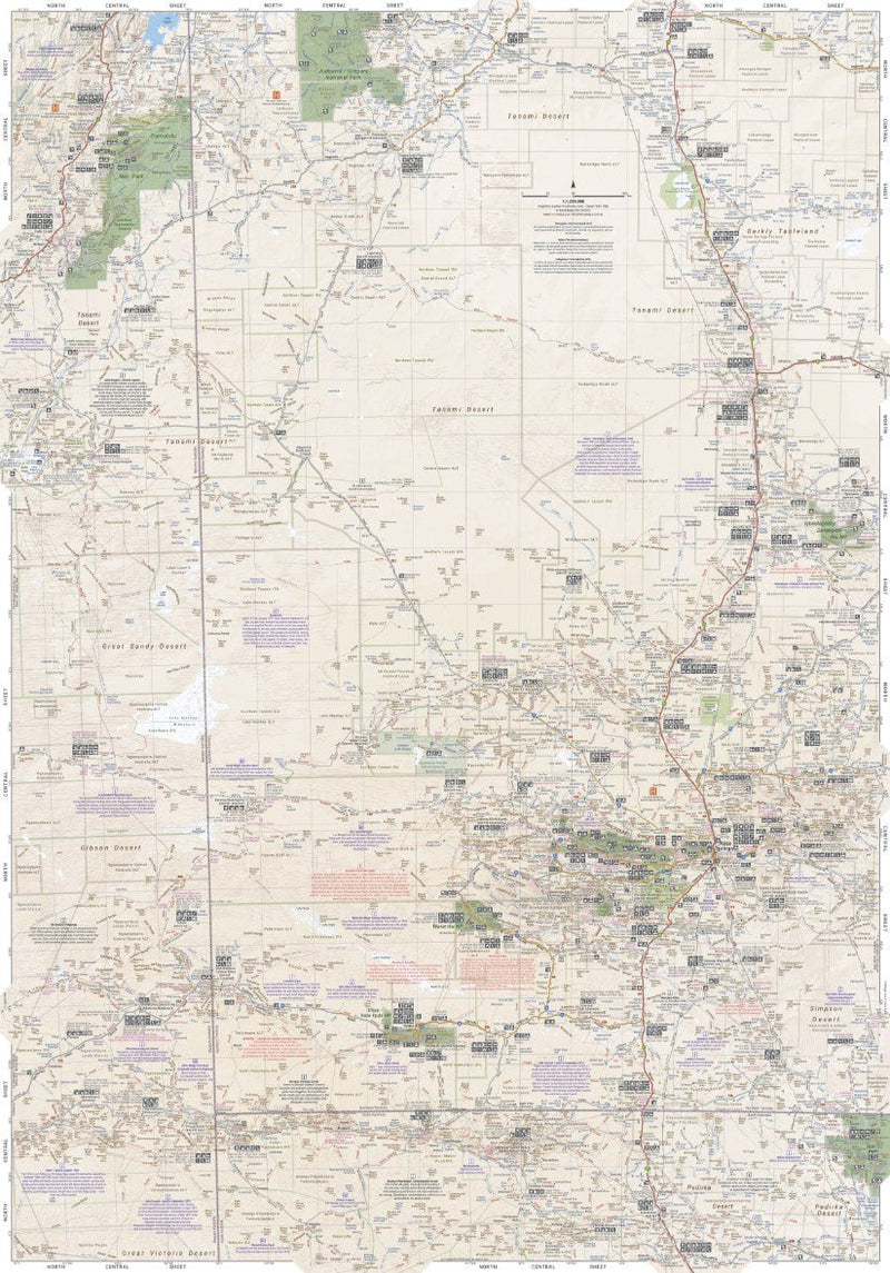 Great Desert Tracks Central Sheet - 05. Regional Maps - Hema Maps Online Shop