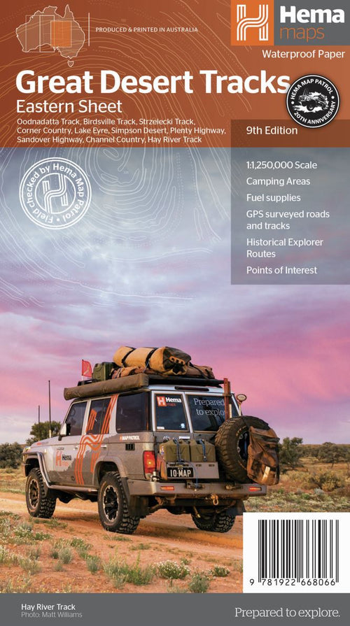 Great Desert Tracks Eastern Sheet - 05. Regional Maps - Hema Maps Online Shop