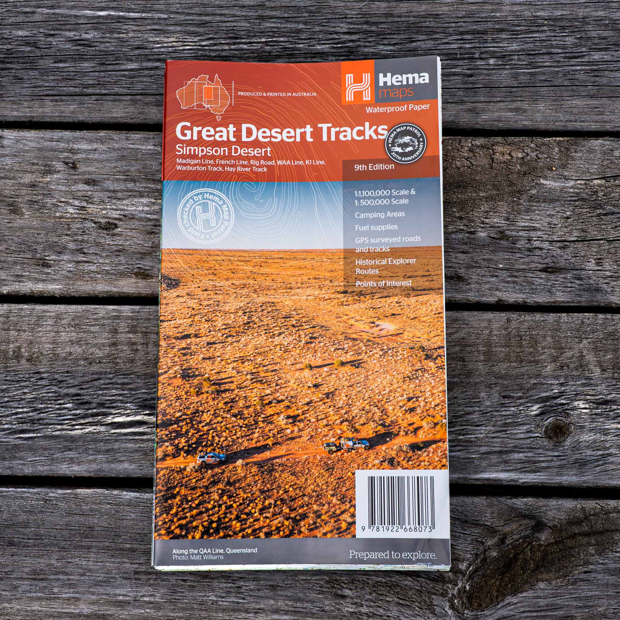 Great Desert Tracks Simpson Desert - 05. Regional Maps - Hema Maps