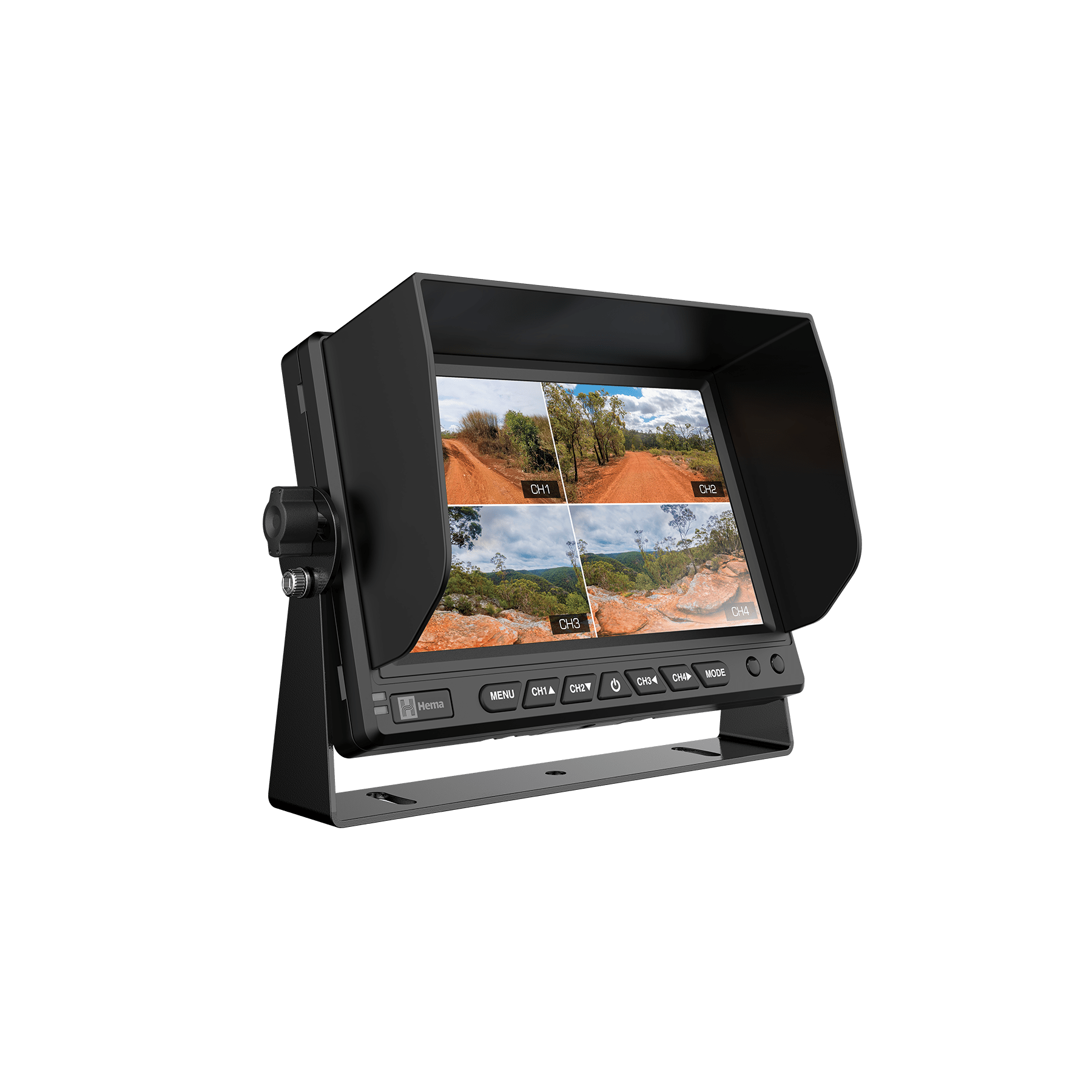 Hema HM-MNT AHD Quad Display Touchscreen Reversing Monitor - 00. Hema HX-2 GPS Navigator - Hema Maps Online Shop