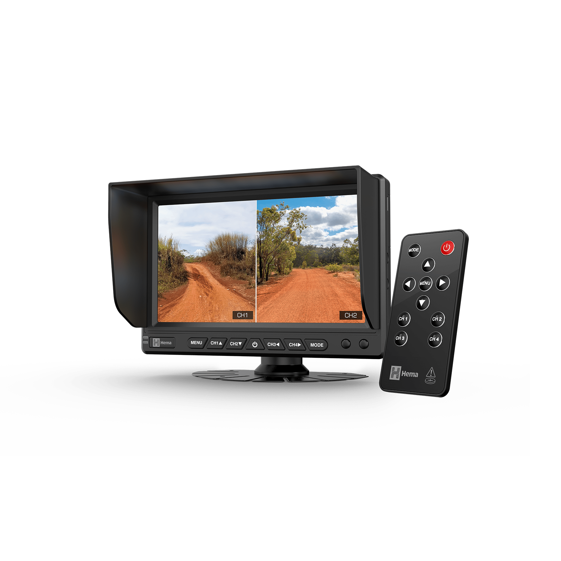 Hema HM-MNT AHD Quad Display Touchscreen Reversing Monitor - 00. Hema HX-2 GPS Navigator - Hema Maps Online Shop