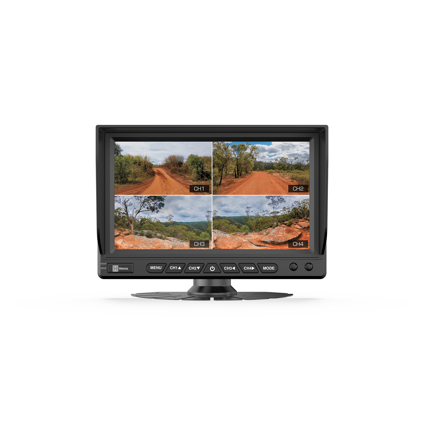 Hema HM-MNT AHD Quad Display Touchscreen Reversing Monitor - 00. Hema HX-2 GPS Navigator - Hema Maps Online Shop