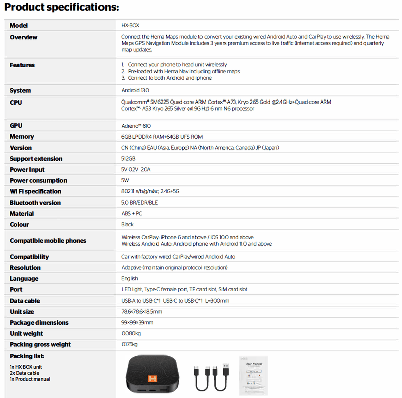 Hema Maps GPS Navigation Module - Hema HX - 2 GPS Navigator - Hema Maps Online Shop