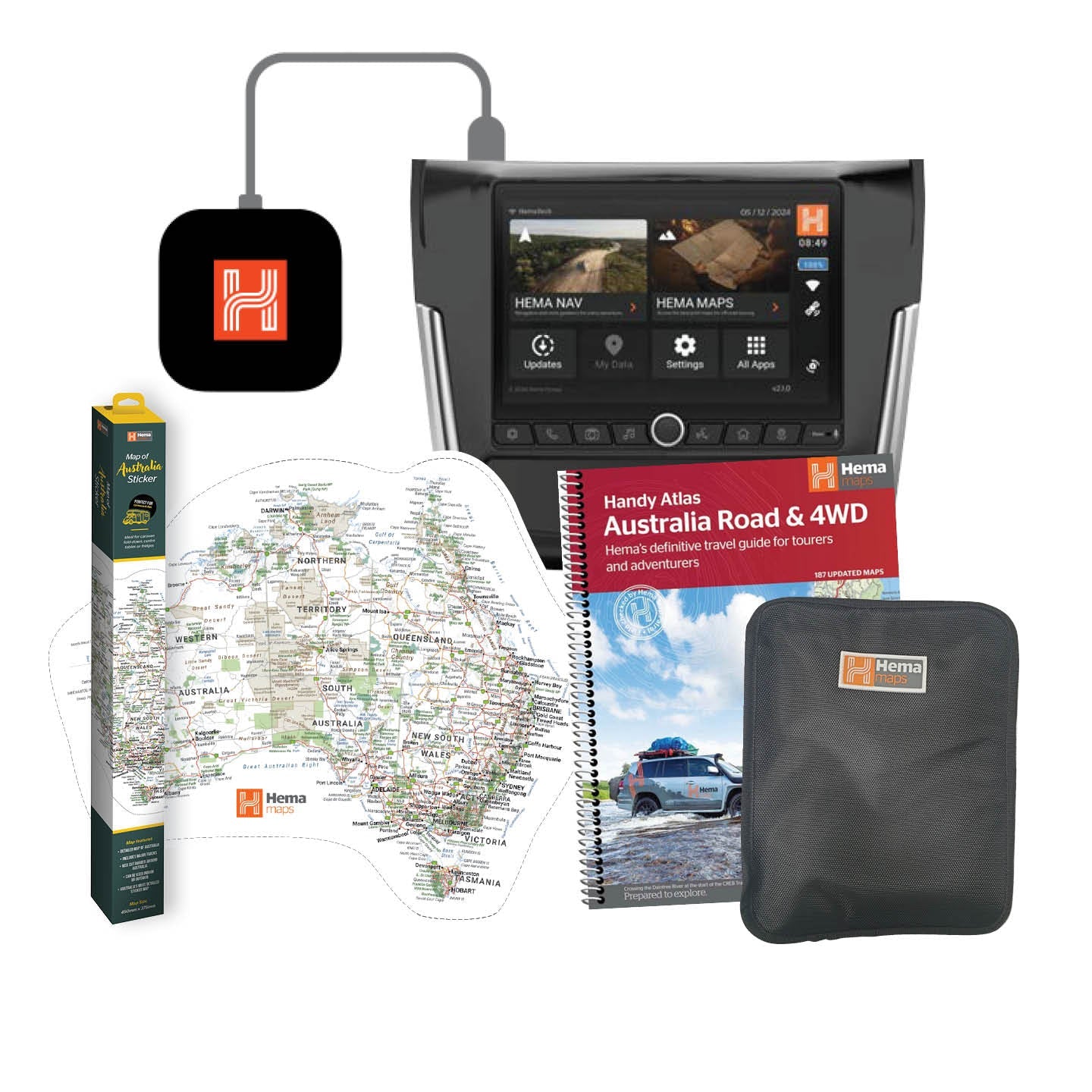 Hema Maps HX - Box 4WD Navigation Bundle – Outback Edition - 01. GPS & Accessories - Hema Maps Online Shop