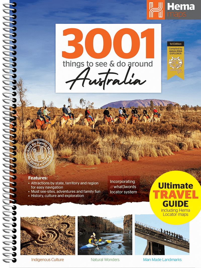 Hema's 3001 things to see & do around Australia - 02. Hema Atlas & Guides - Hema Maps Online Shop