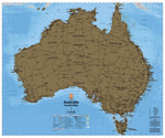 Hema's Australia Scratch Map - 09. Australian Wall Maps - Hema Maps Online Shop