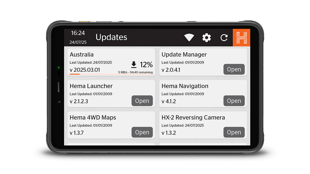 HX-Z8 Alpine 8-Inch XL Rugged Portable Smart Navigator Including Hema