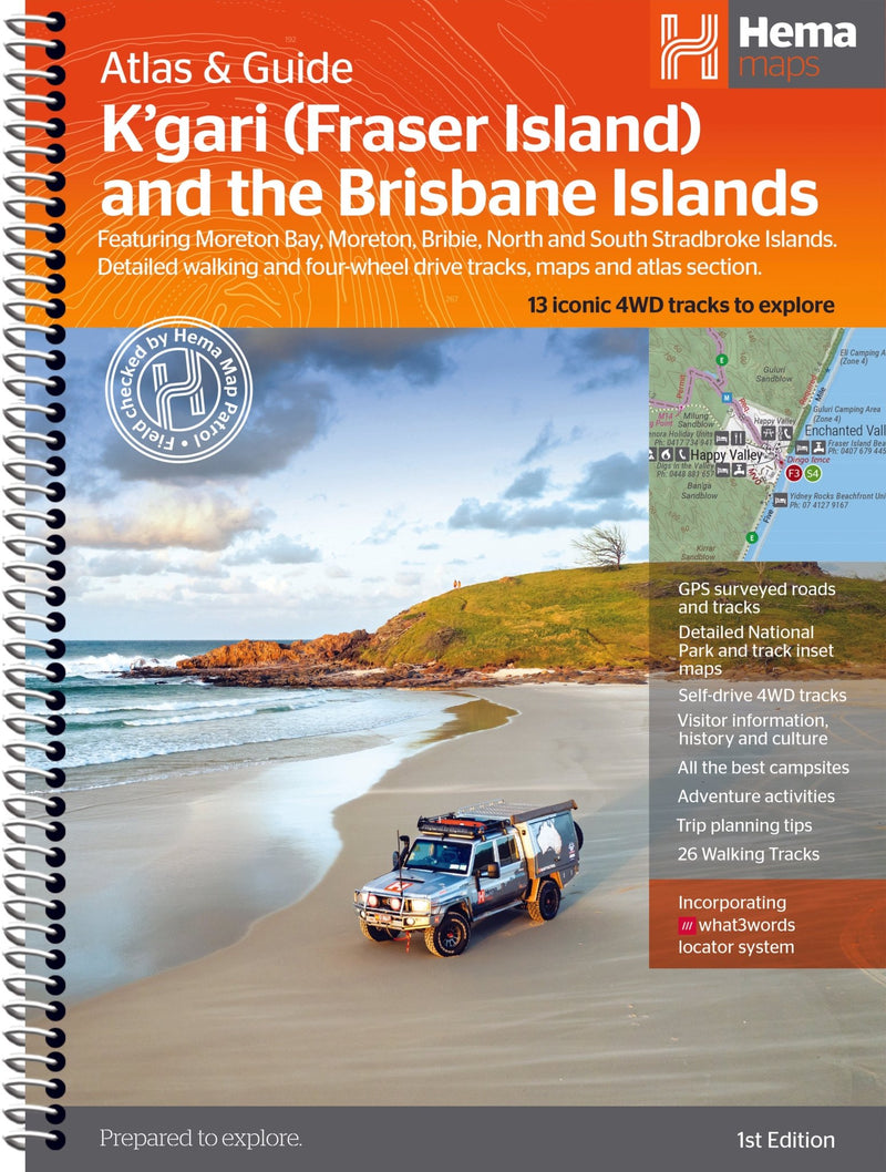 K'gari (Fraser Island) Atlas & Guide - 02. Hema Atlas & Guides - Hema Maps Online Shop