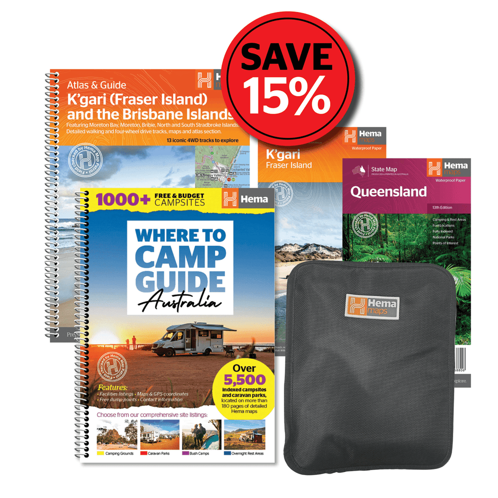 K'Gari (Fraser Island) Mega Pack - 04. Bundles & Packs - Hema Maps Online Shop