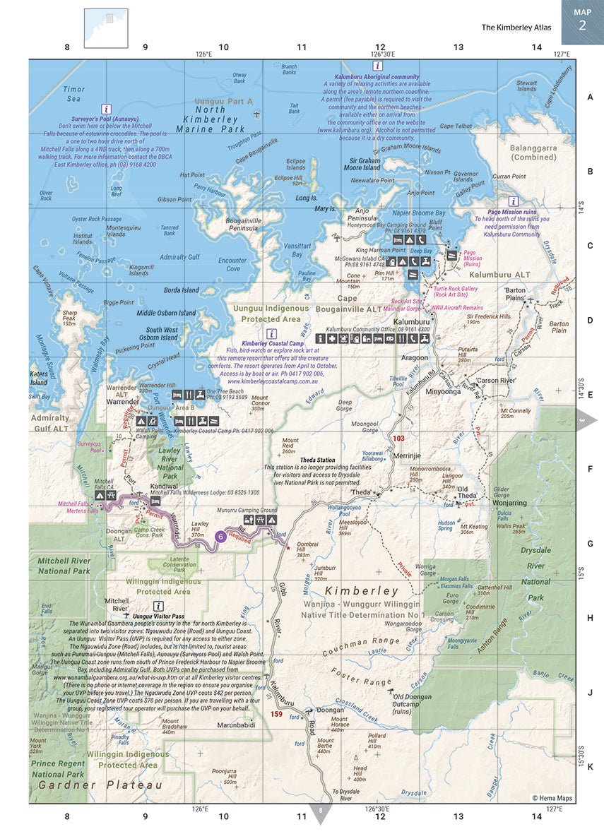 Kimberley Atlas & Guide - 02. Hema Atlas & Guides - Hema Maps Online Shop