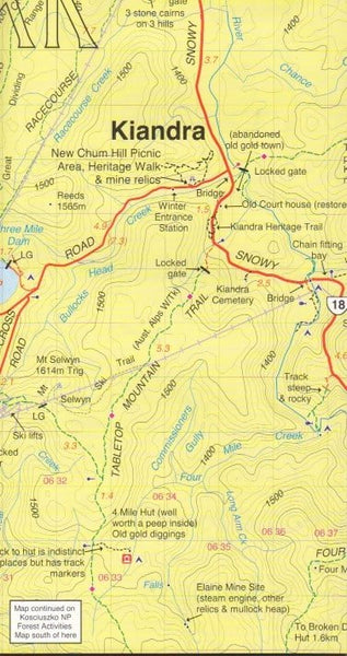 Kosciuszko Northern Activities Map – Hema Maps Online Shop