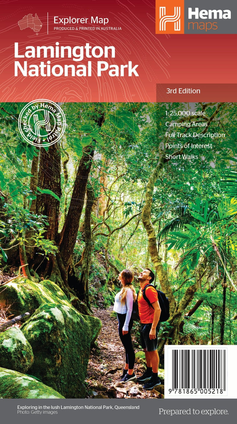 Lamington National Park Map - 05. Regional Maps - Hema Maps Online Shop