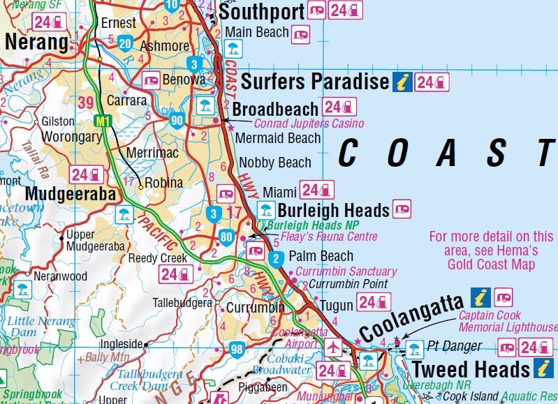 Lamington National Park Map - 05. Regional Maps - Hema Maps Online Shop