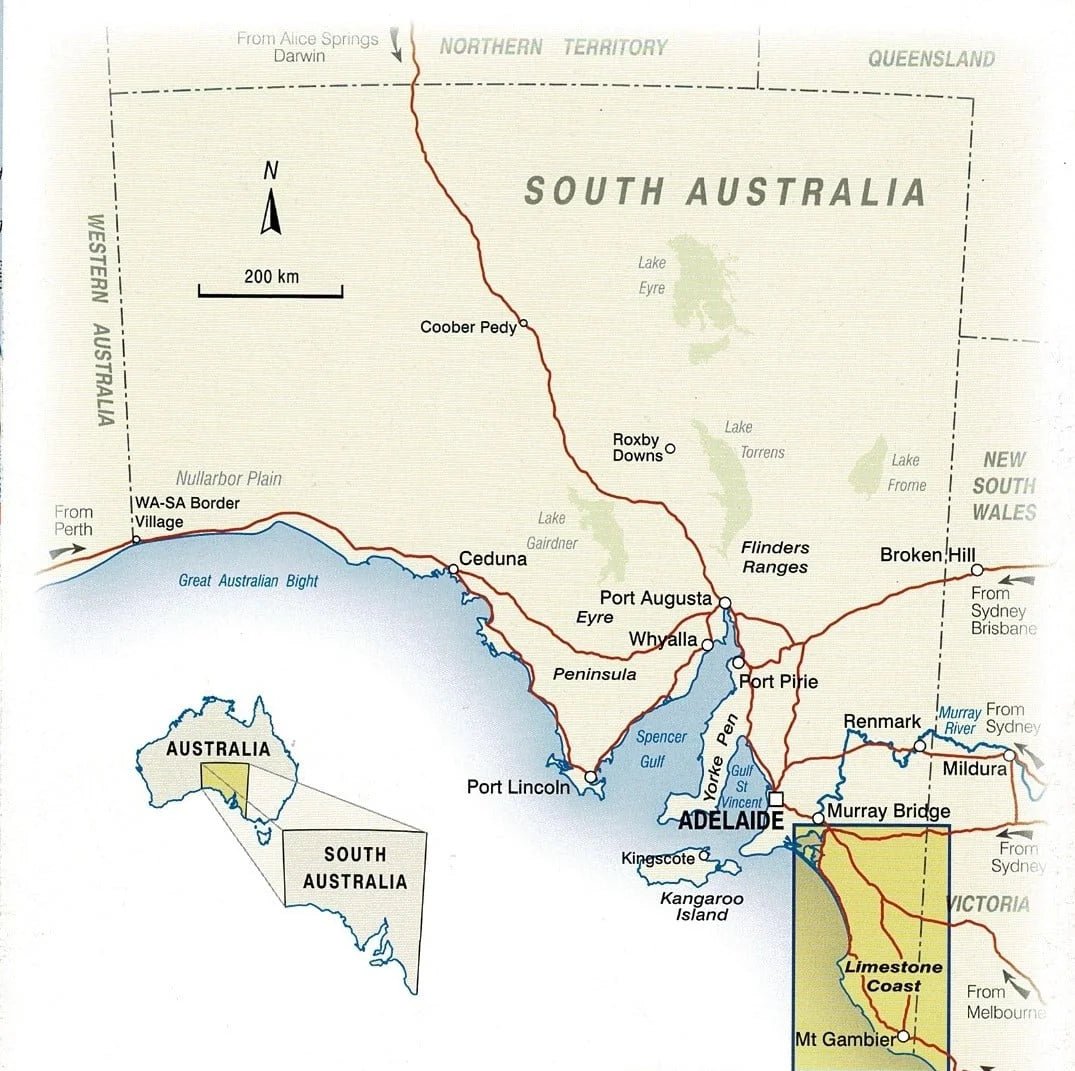 Limestone Coast South East SA Map - 13. Other Maps - Hema Maps