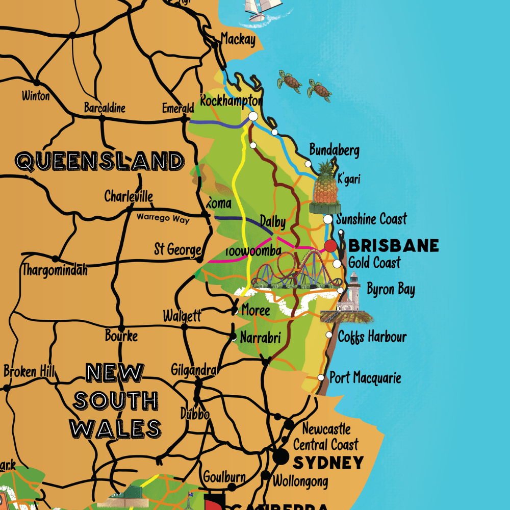 Little Explorer's Australia Scratch Off Map - 03. Other Guidebooks - Hema Maps