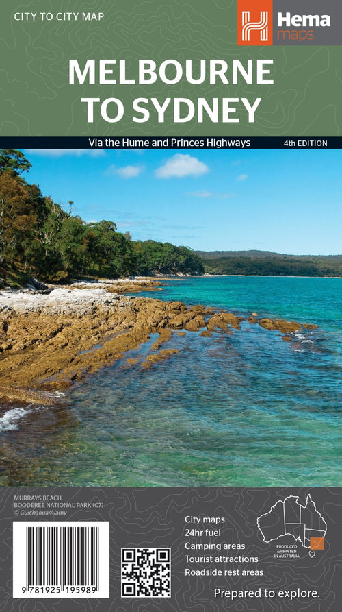 Melbourne to Sydney Map - OE - 05. Regional Maps - Hema Maps Online Shop