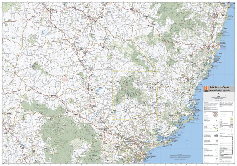 Mid North Coast New South Wales Map - 05. Regional Maps - Hema Maps Online Shop