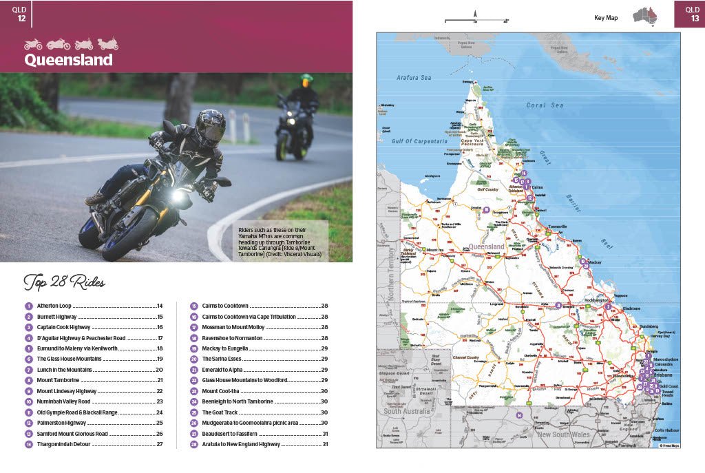 Motorcycle Adventures Top 200 Rides - 02. Hema Atlas & Guides - Hema Maps Online Shop