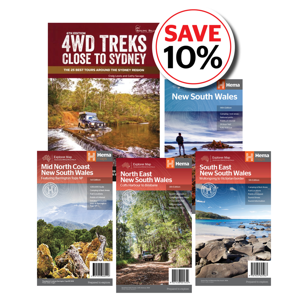 New South Wales 4WD Pack - 04. Bundles & Packs - Hema Maps Online Shop