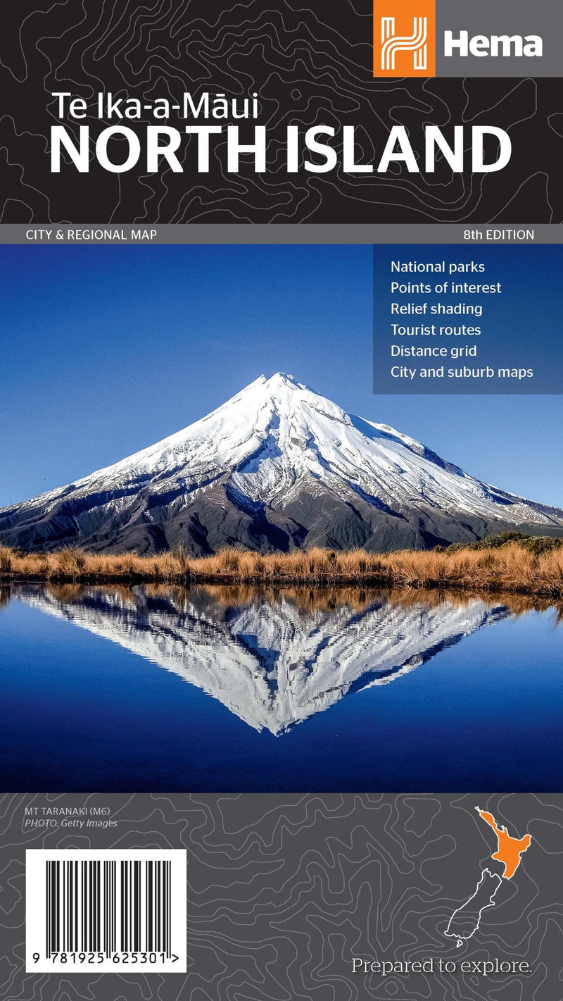 North Island New Zealand Map - 10. NZ Maps & Books - Hema Maps Online Shop