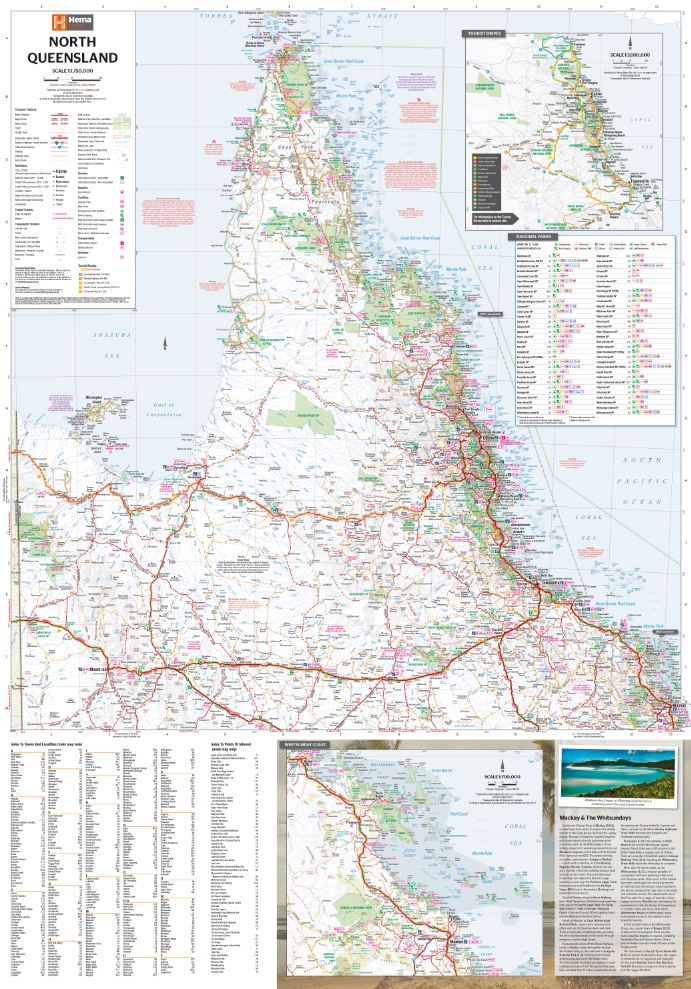 North Queensland Map - 05. Regional Maps - Hema Maps Online Shop