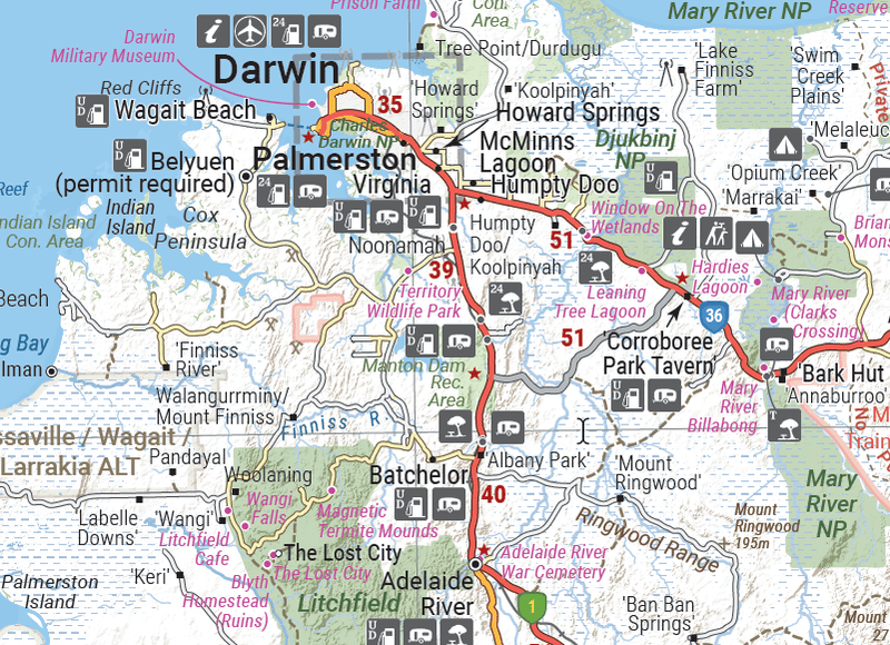 Northern Territory State Map - 06. State Maps - Hema Maps Online Shop