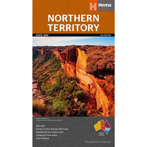 Northern Territory State Map - OE - 06. State Maps - Hema Maps Online Shop