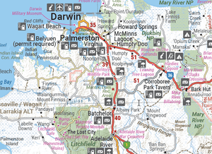 Northern Territory Wall Map