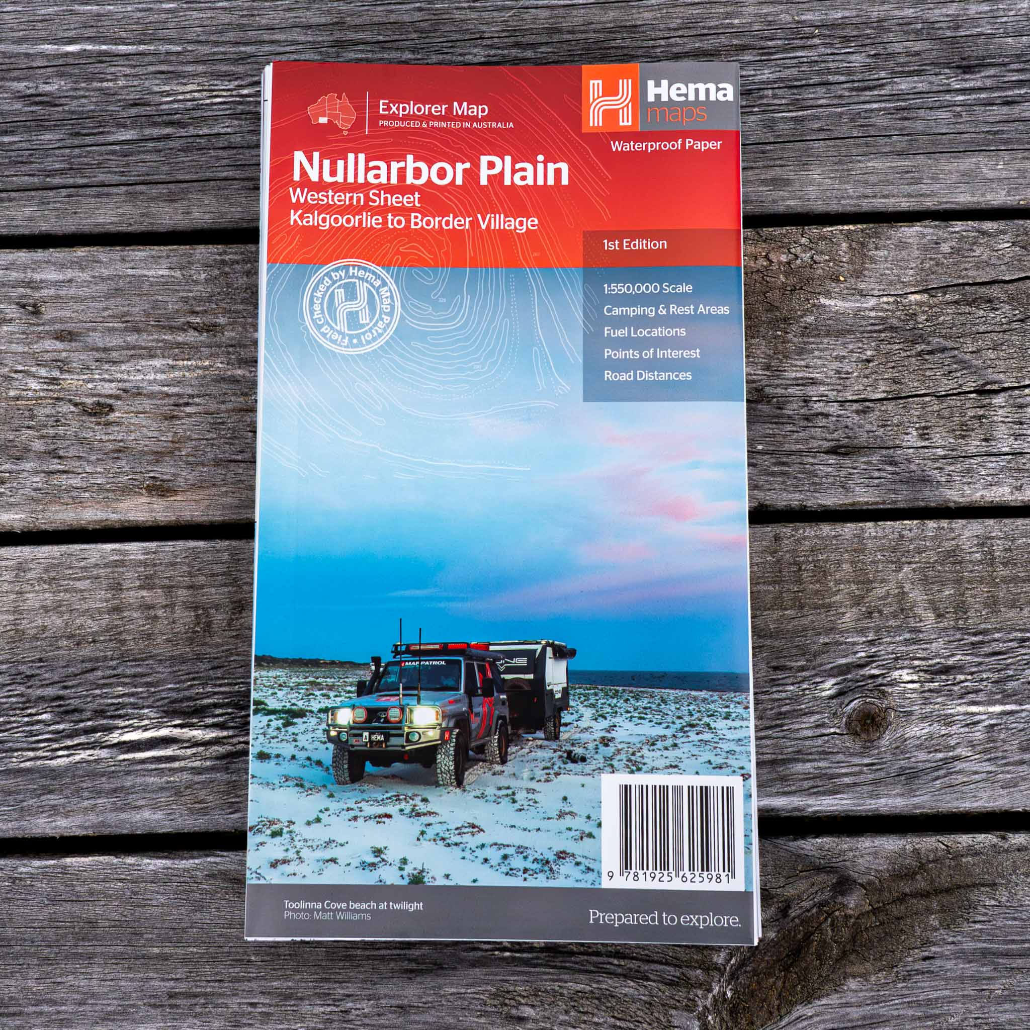 Nullarbor Plain - Western Map - Kalgoorlie to Border Village - 05. Regional Maps - Hema Maps