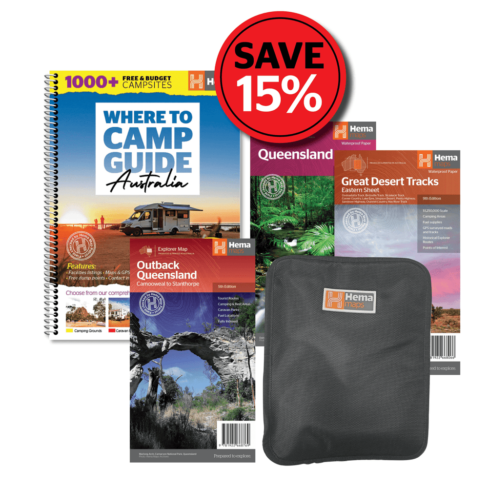 Outback Queensland Mega Pack - 04. Bundles & Packs - Hema Maps Online Shop