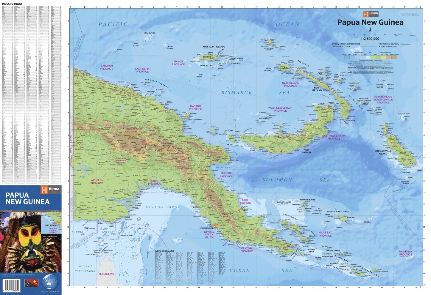 Papua New Guinea Map (4th edition) - 12. International Maps - Hema Maps Online Shop